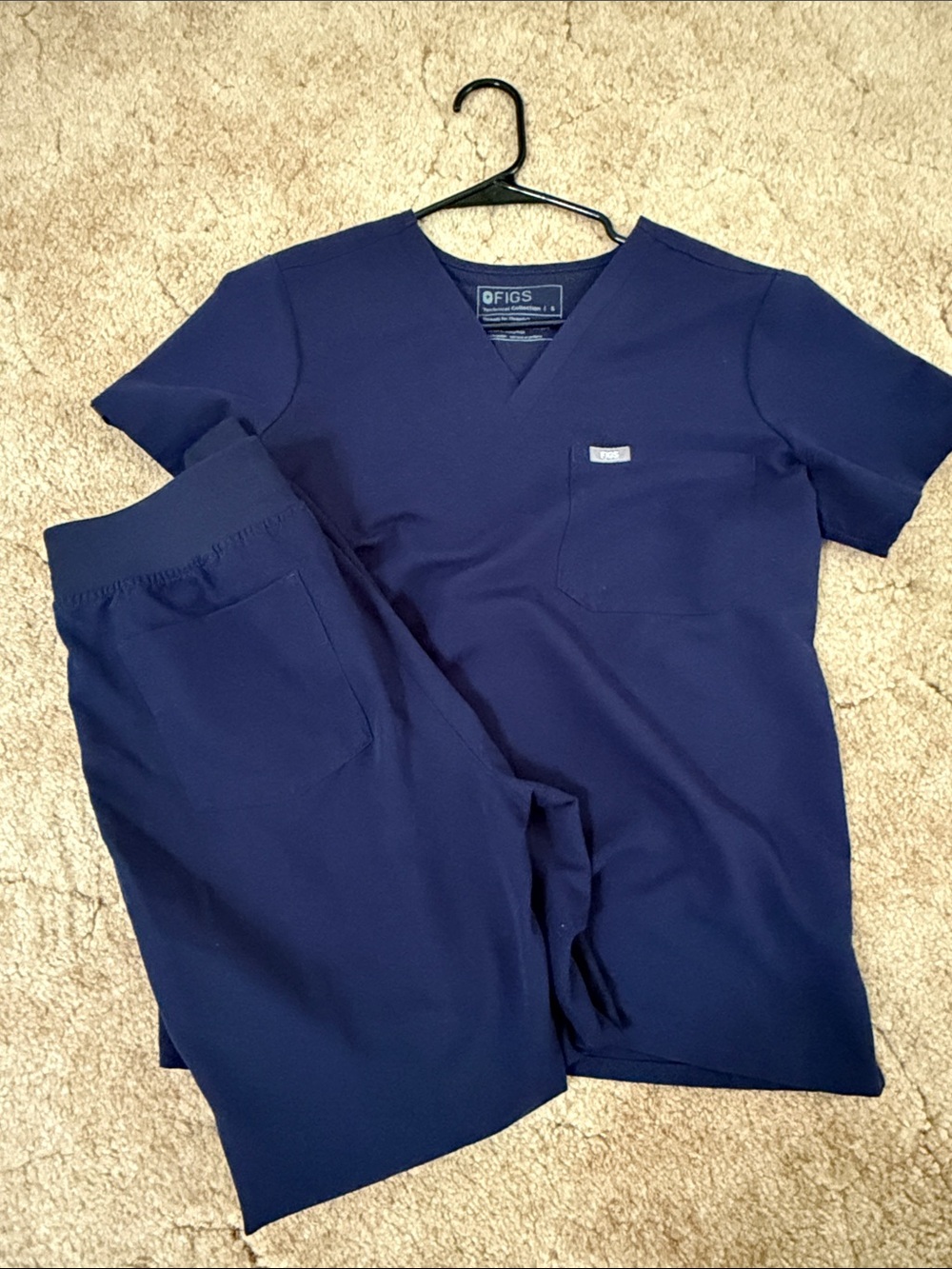 Figs Women's Scrub Set in Navy Blue